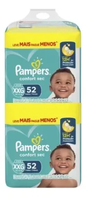 Pañales Pampers Confort Sec Talle XXG 104 Unidades