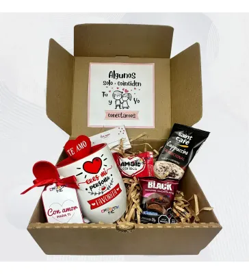 Caja Box Souvenir Regalo San Valentín Taza C/cuchara