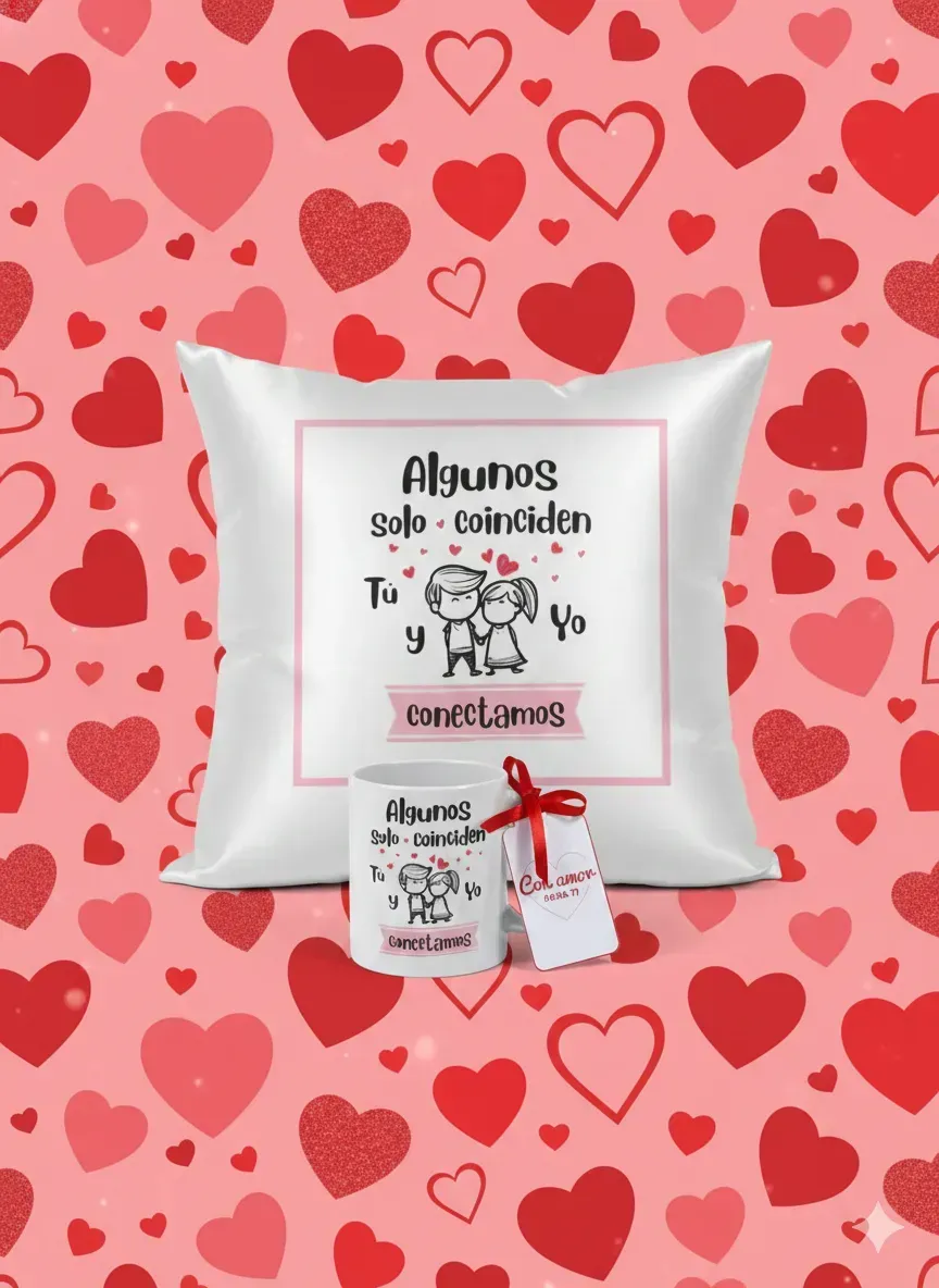 Combo Almohadón Y Taza Personalizada Regalo