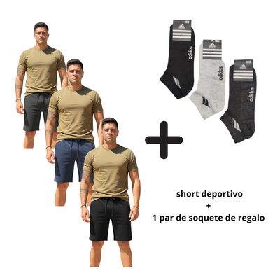 SHORT CON CIERRE DEPORTIVO JUVENIL