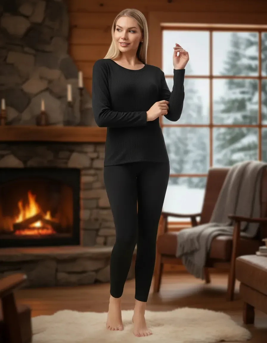 Kit Primera Piel Calza Térmica+ Remera+2 Pares De Media Dama