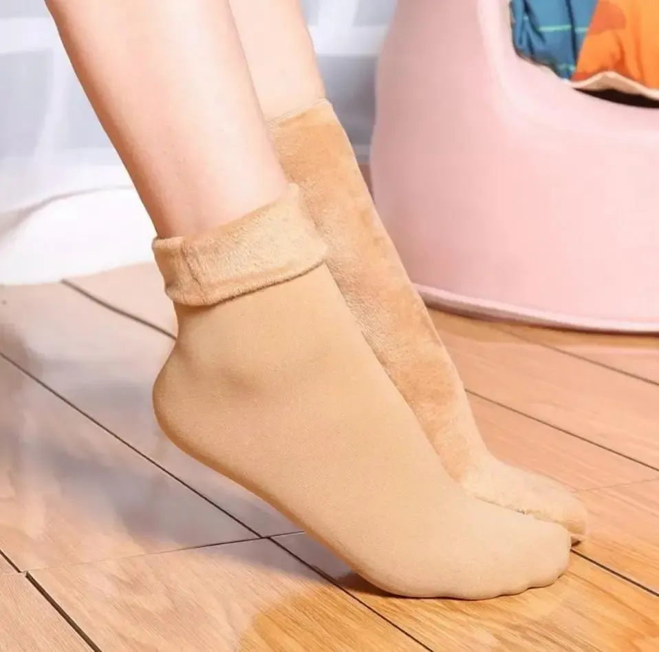 Medias Térmicas Calcetines Abrigadas Pack X6 Colores Surtido