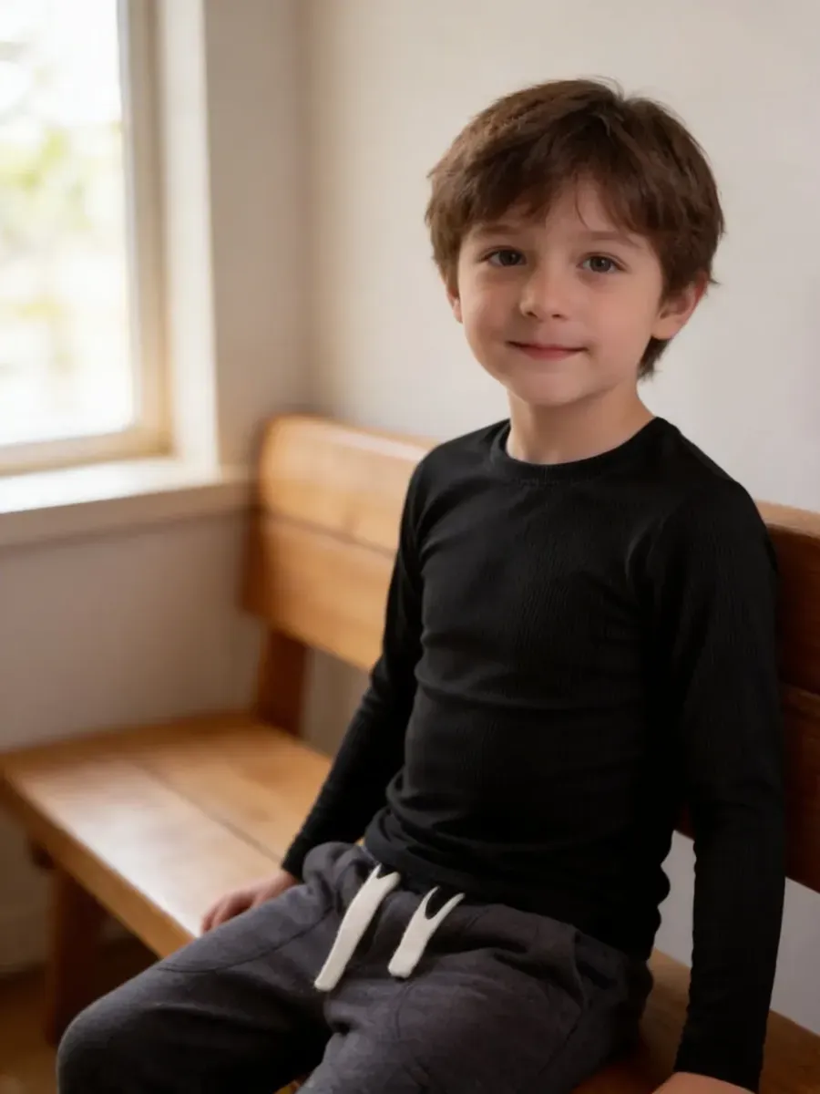 Remera Manga Larga Térmica De Niño Unisex Primera Piel