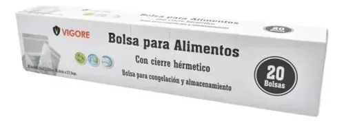 Bolsa Hermética Para Alimentos X20 Freezer Hogar Grandes