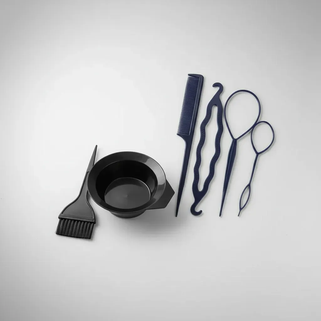 Set Recipiente Brocha Peine Herramientas Aplicador De Tinte Cabello Tratamientos