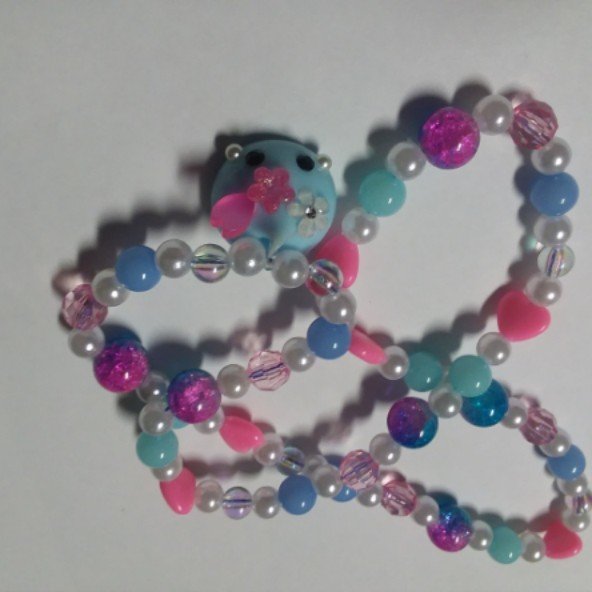 Blue Hoppe-chan Necklace