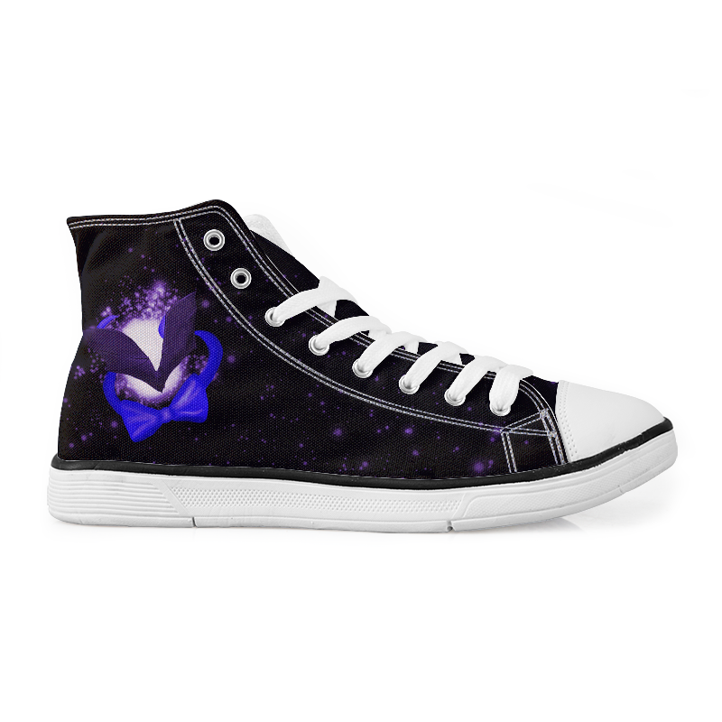Colony at Midnight Cotton Canvas High Top Shoes