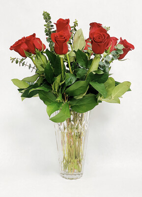 Roses In Signature Vase 12
