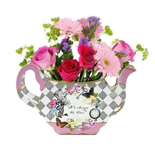 Truly Alice Whimsical Tea Pot Vase Truly Alice Whimsical Tea Pot Vase