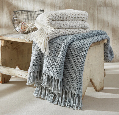 Knit Throw Mist Knit Throw Mist