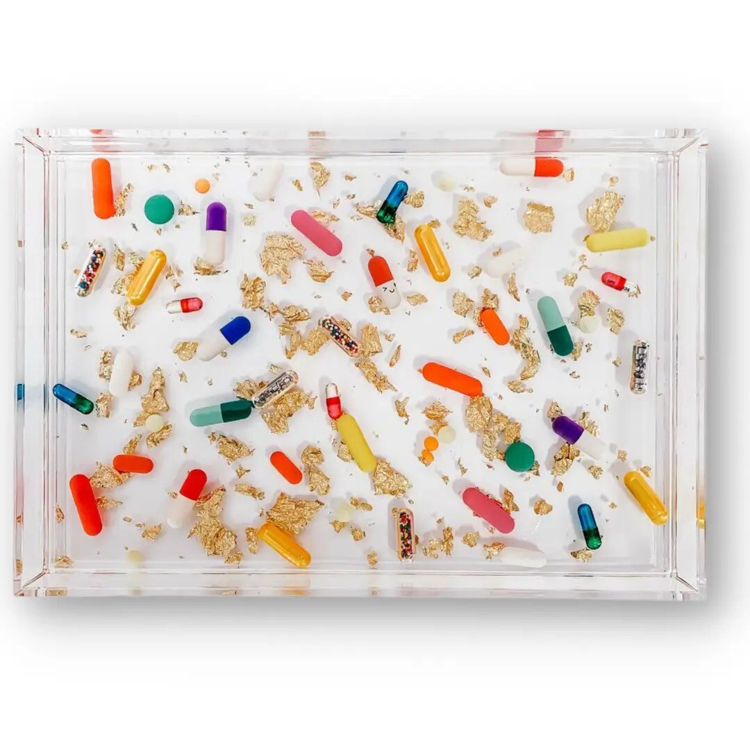 Pill + Gold Small Tray Pill + Gold Small Tray