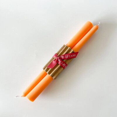 Candle Pair (Coral) Candle Pair (Coral)
