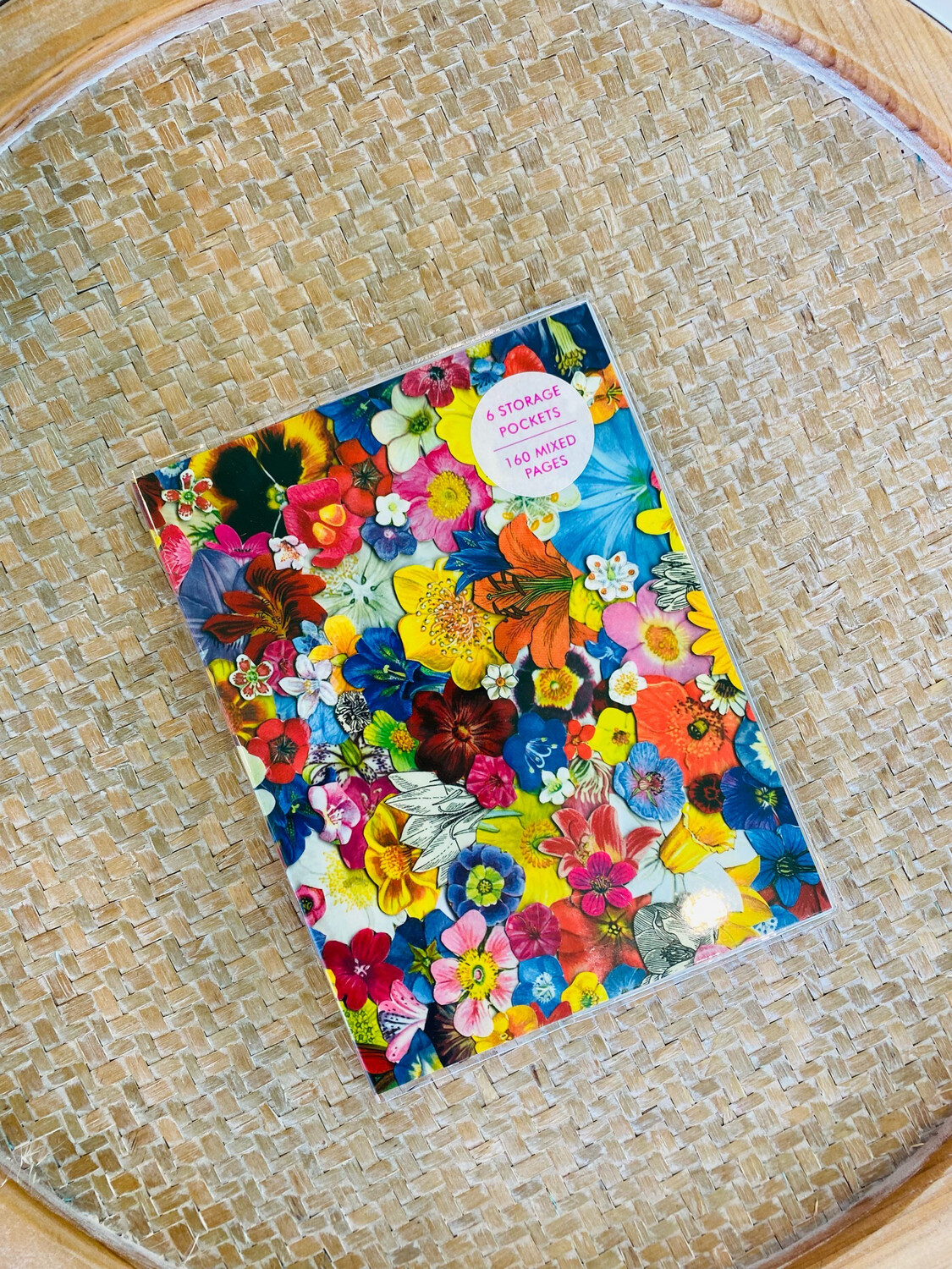 Flowers PVC Multi-Pocket Cover Journal Flowers PVC Multi-Pocket Cover Journal