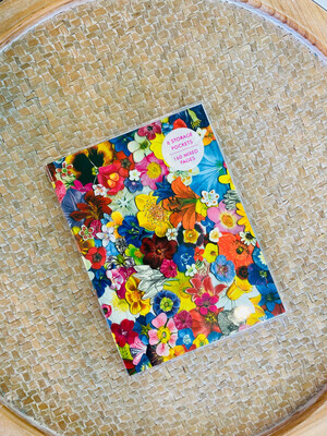Flowers PVC Multi-Pocket Cover Journal Flowers PVC Multi-Pocket Cover Journal