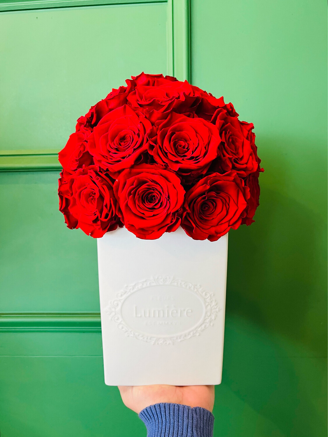 New Squared Madeleine Ceramic Vase Sphere (everlasting)