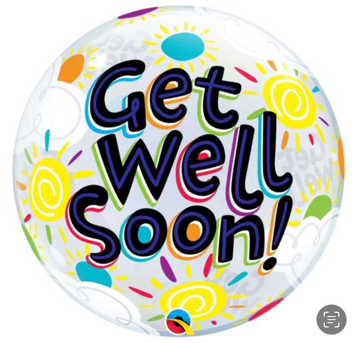 Helium Filled Get Well Soon Deco Helium Filled Get Well Soon Deco