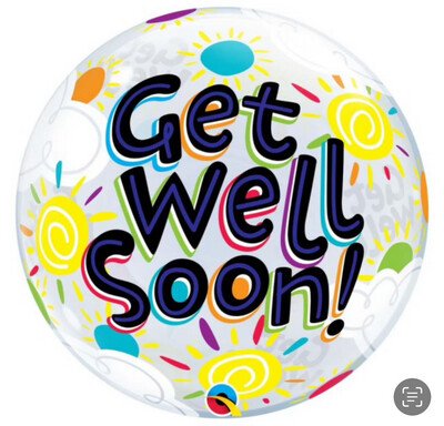 Helium Filled Get Well Soon Deco Helium Filled Get Well Soon Deco