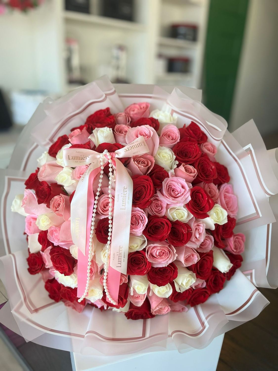 100 Roses Wrapped