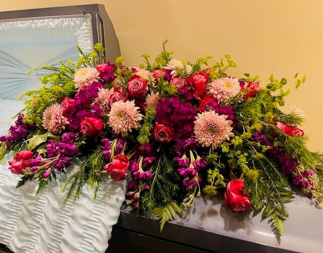 Pink Hues Casket Piece