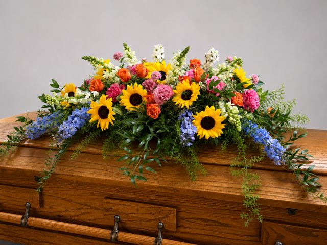 Sunlit Meadow Casket Spray