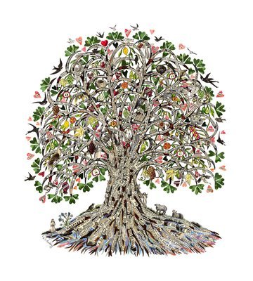 Tree of Life   A1 Poster print of an original work by Sue Trickey. ( LAST FEW )