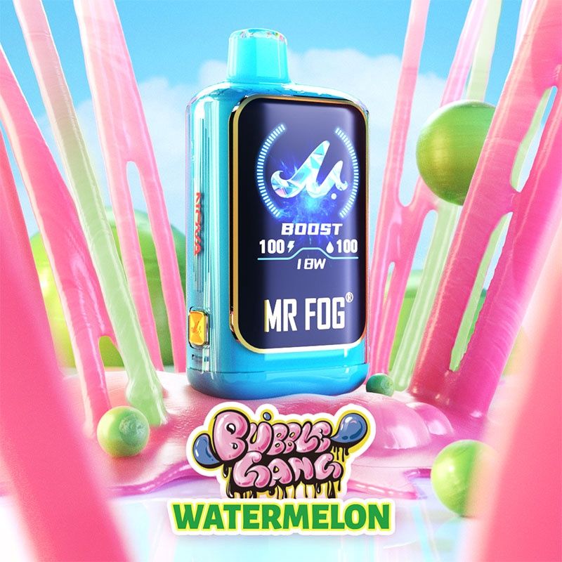 Mr. Fog - Nova - Bubble Gang - AB/MB/ON, Flavor: Watermelon 20mg