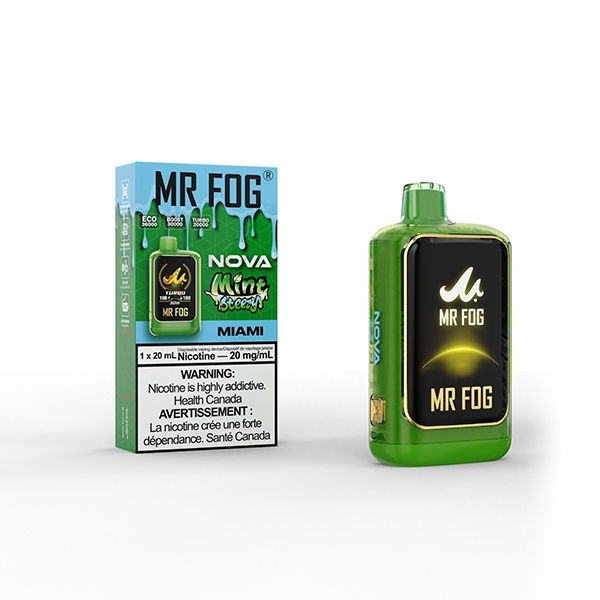 Mr. Fog - Nova - Mint Steezy - AB/MB/ON, Flavor: Miami 20mg
