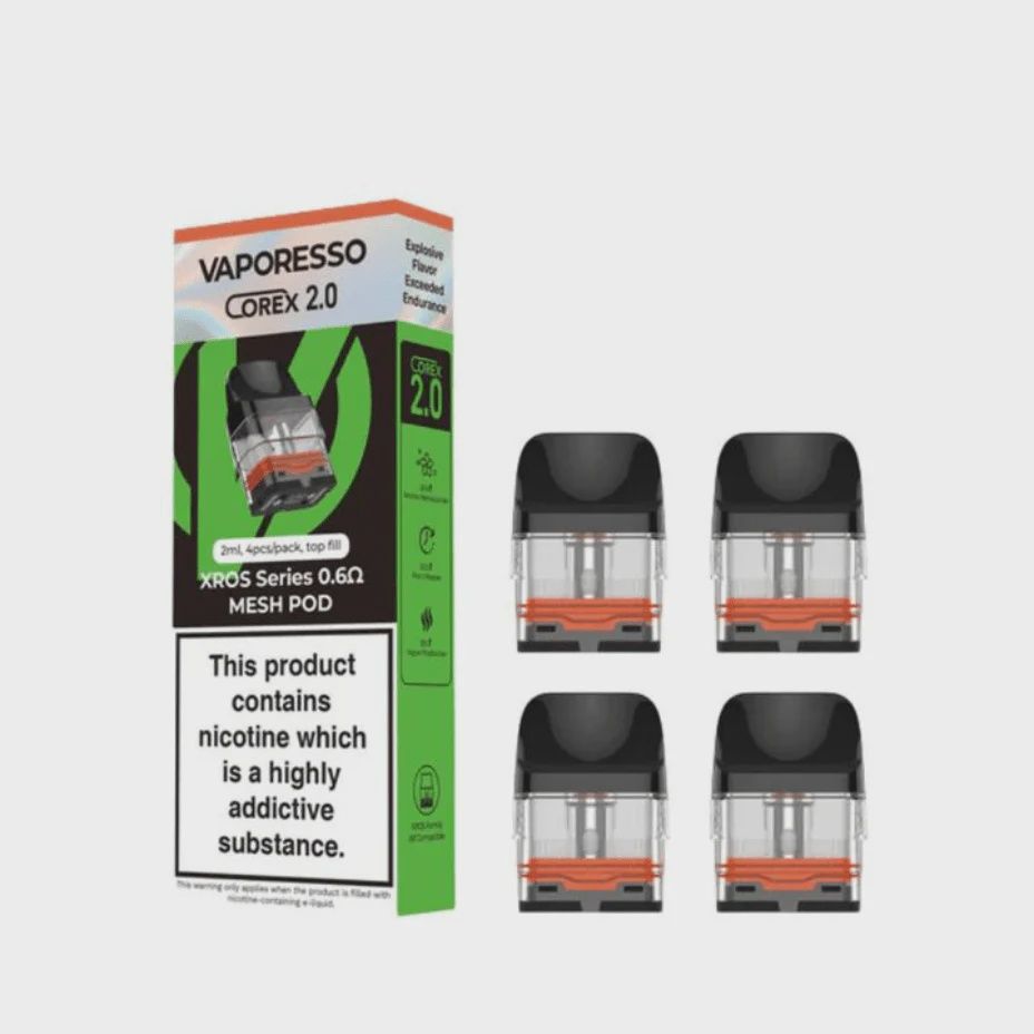 Vaporesso - XROS Series Replacement pods, Resistance: 0.4 ohm