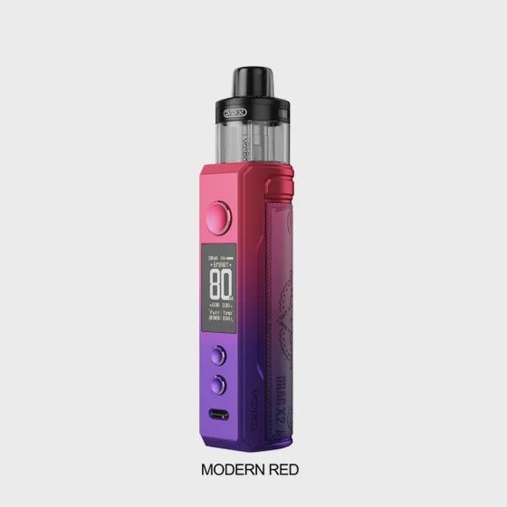 Voopoo Drag X2 Mod Pod Kit 80W, Colour: Modern Red