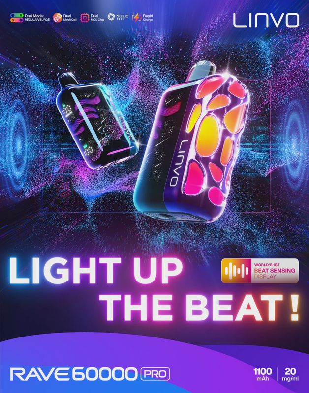 Linvo Rave Pro 60K Puff - AB/MB/ON