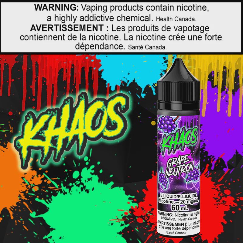 Khaos - Grape Neutron SALT - AB/MB/ON, Size: 60mL 10mg
