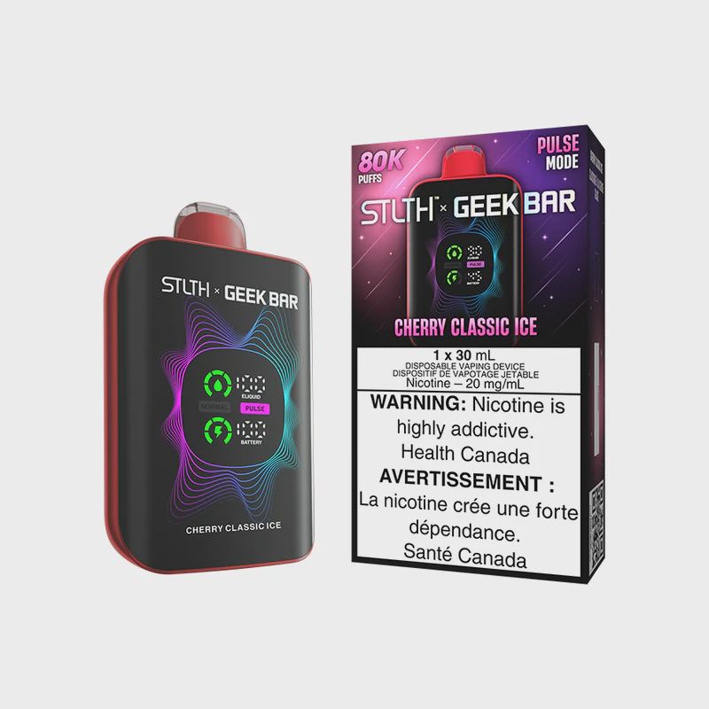 STLTH X GEEK BAR 80K Puff - AB/MB/ON, Flavor: Cherry Classic Ice 20mg