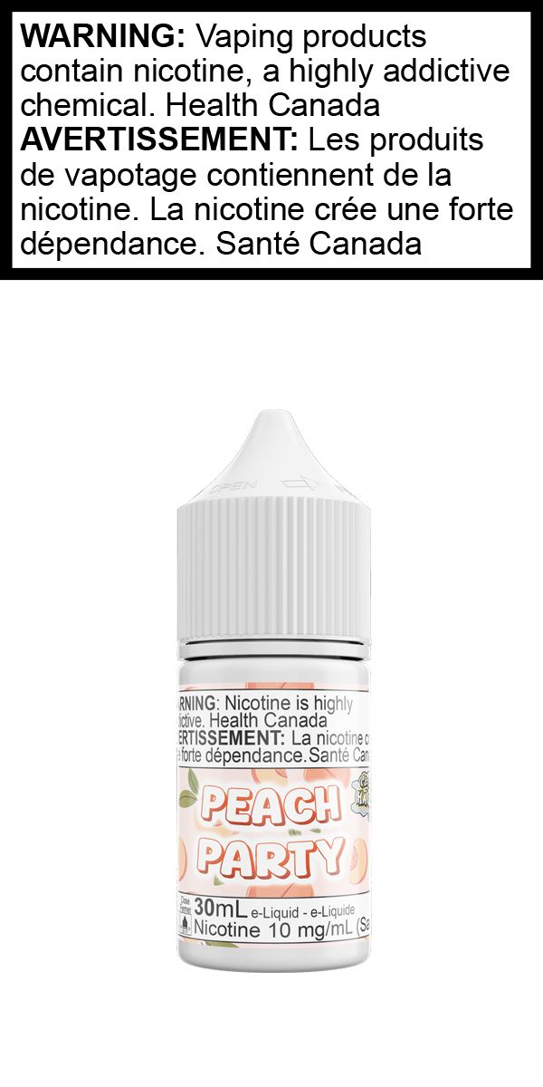 Peach Party SALT, Province: AB/MB/ON, Size: 30mL 10mg