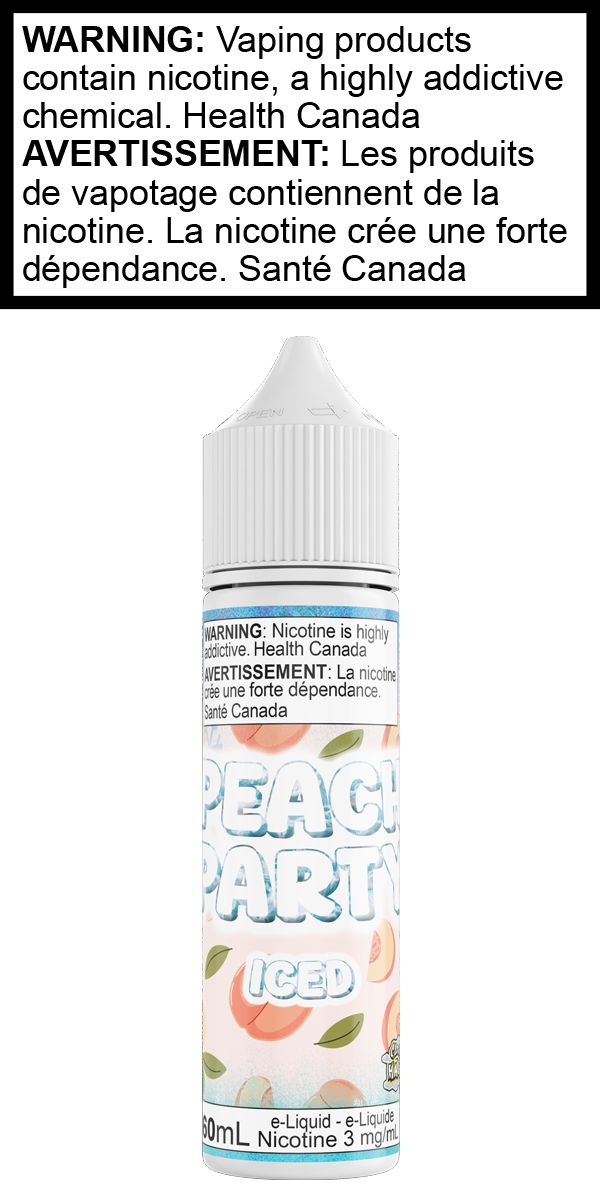 Peach Party ICED, Province: AB/MB/ON, Size: 60mL 0mg