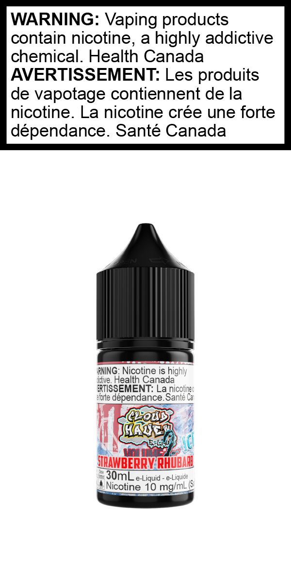 Strawberry Rhubarb ICED SALT, Province: AB/MB/ON, Size: 30mL 10mg
