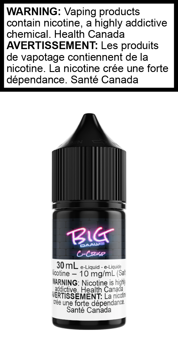 Big Daawg - C Crisp SALT, Province: AB/MB/ON, Size: 30mL 10mg