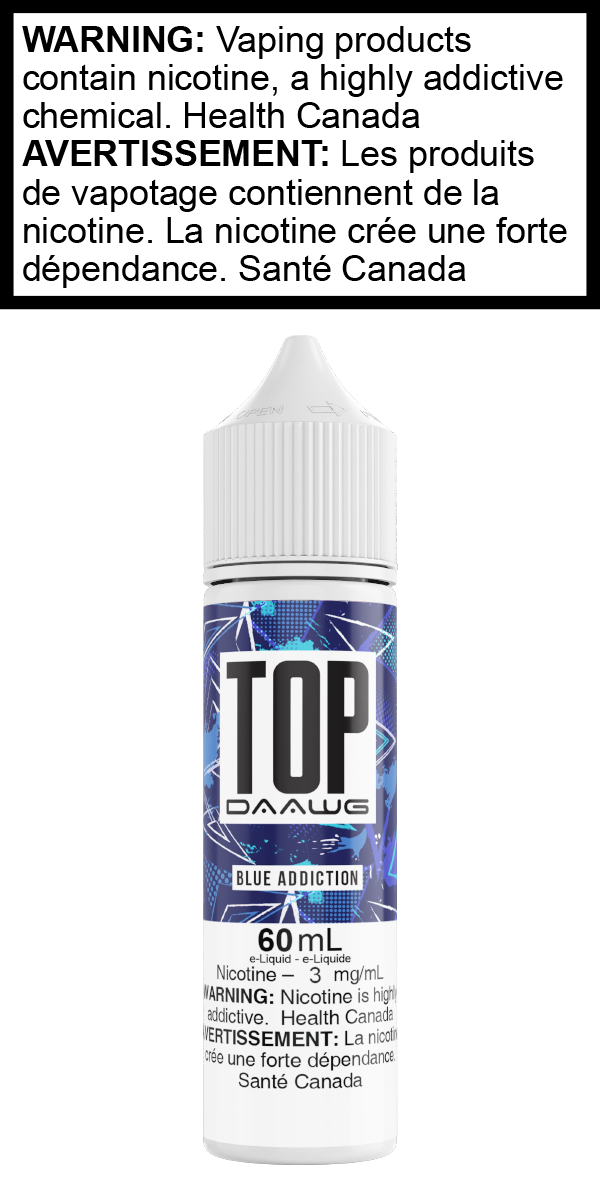 Top Daawg - Blue Addiction, Province: AB/MB/ON, Size: 60mL 0mg