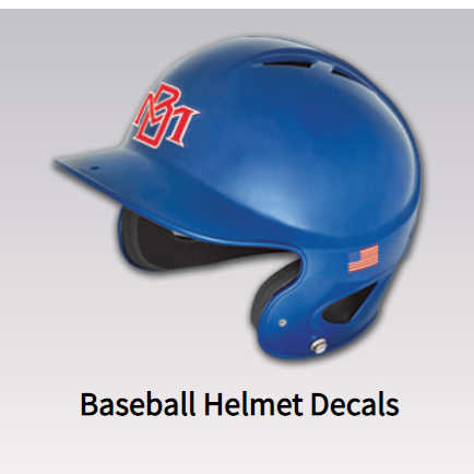 Batting Helmet - Front EB Decal + Last Name & # Batting Helmet - Front EB Decal + Last Name & #