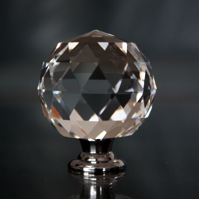 Gałka kryształowa HD-MBS-11- 4 stopka chrom