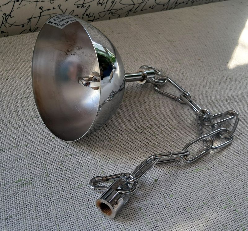 Przysufitka do żyrandoli - kolor chrom z łańcuchem