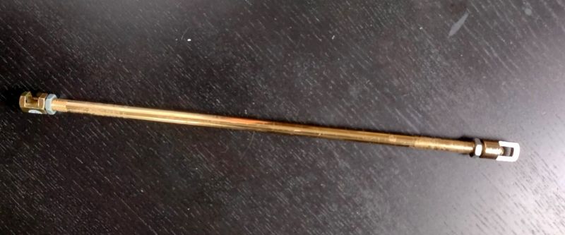 Rurka metalowa, element wykończeniowy lampy, kolor złoto dł 38 cm