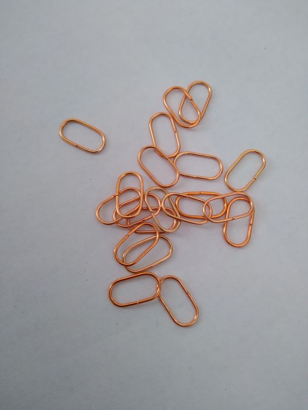 Łączniki do łączenia kryształów w kolorze złoto dł 12 mm. Komplet 10 szt