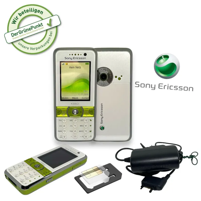Sony Ericsson K660i - Grün weiss (Ohne Simlock) - Sehr gut Zustand. Mit Extras.
