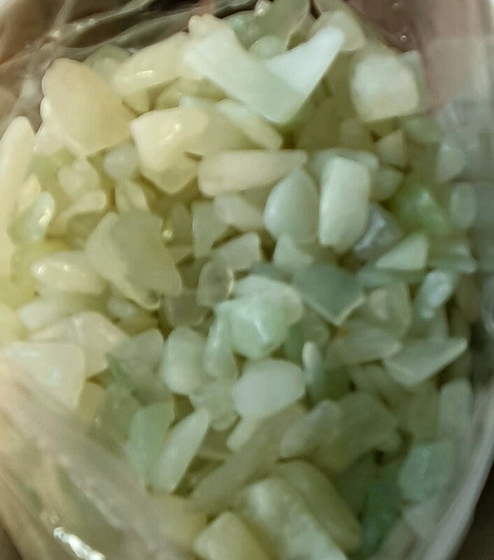 Real JADE crystal  CHIPS 200g bag