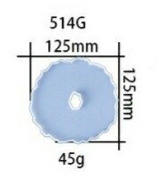 ROUND GEODE SHAPED SILICONE MOLD ( with hole) 1 PIECE. Buy more to save $$