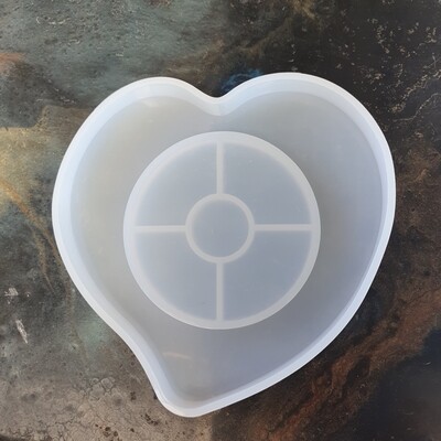 Heart Shaped Coaster Silicone Mold /resin Diy