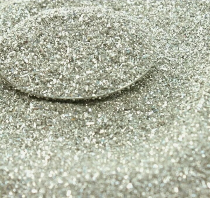 DIAMOND DUST GLASS GLITTER 30G jar SILVER. 