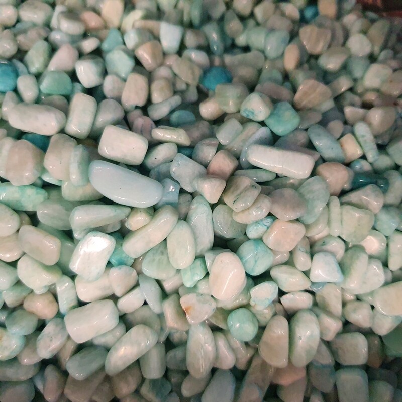 AMAZONITE POLISHED GEMS CHIPS 100g bag