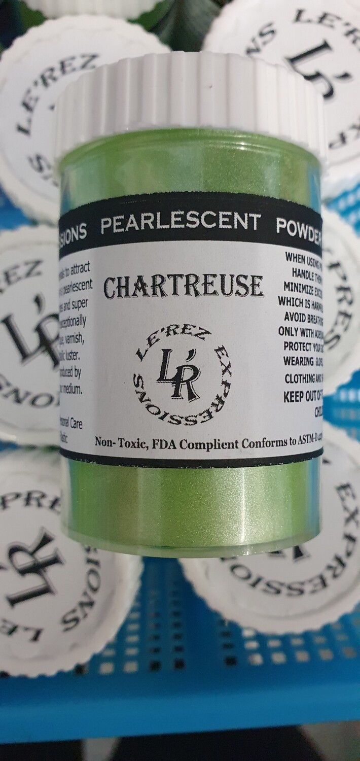 CHARTREUCE Pearlescent Powder Pigment 50ml ( T) Disconnected Old Jars