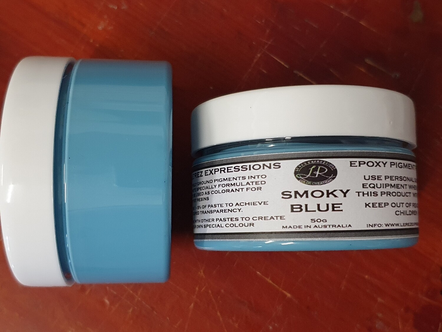 Smoky Blue Neutral Pastel colour epoxy paste (O)